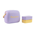 Polarbox Retro Cooler Box 6L Lilac Yellow | Includes 2 Lunch Boxes
