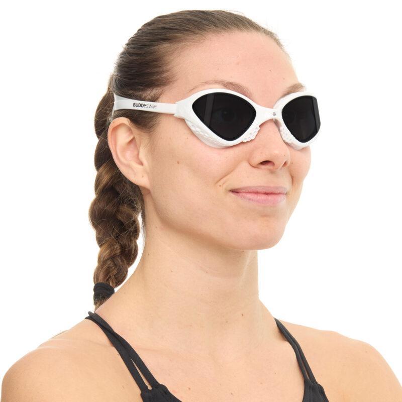 Buddyswim Goggles Ozean White/Smoke