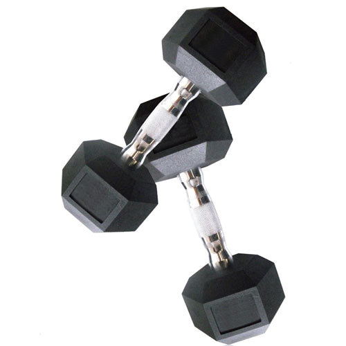 Powercore Rubber Hexagon Dumbbell 22.5kg [EA] - Demo