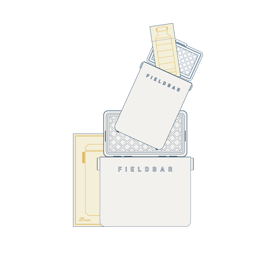 Cooler Box Set & Bottle / Parisian Green