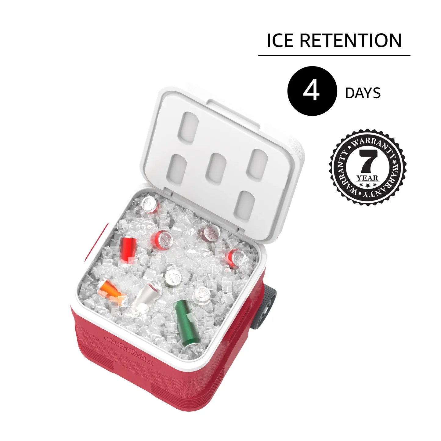 Cosmoplast CP1022 30L KeepCold Picnic Trolley Icebox - Red