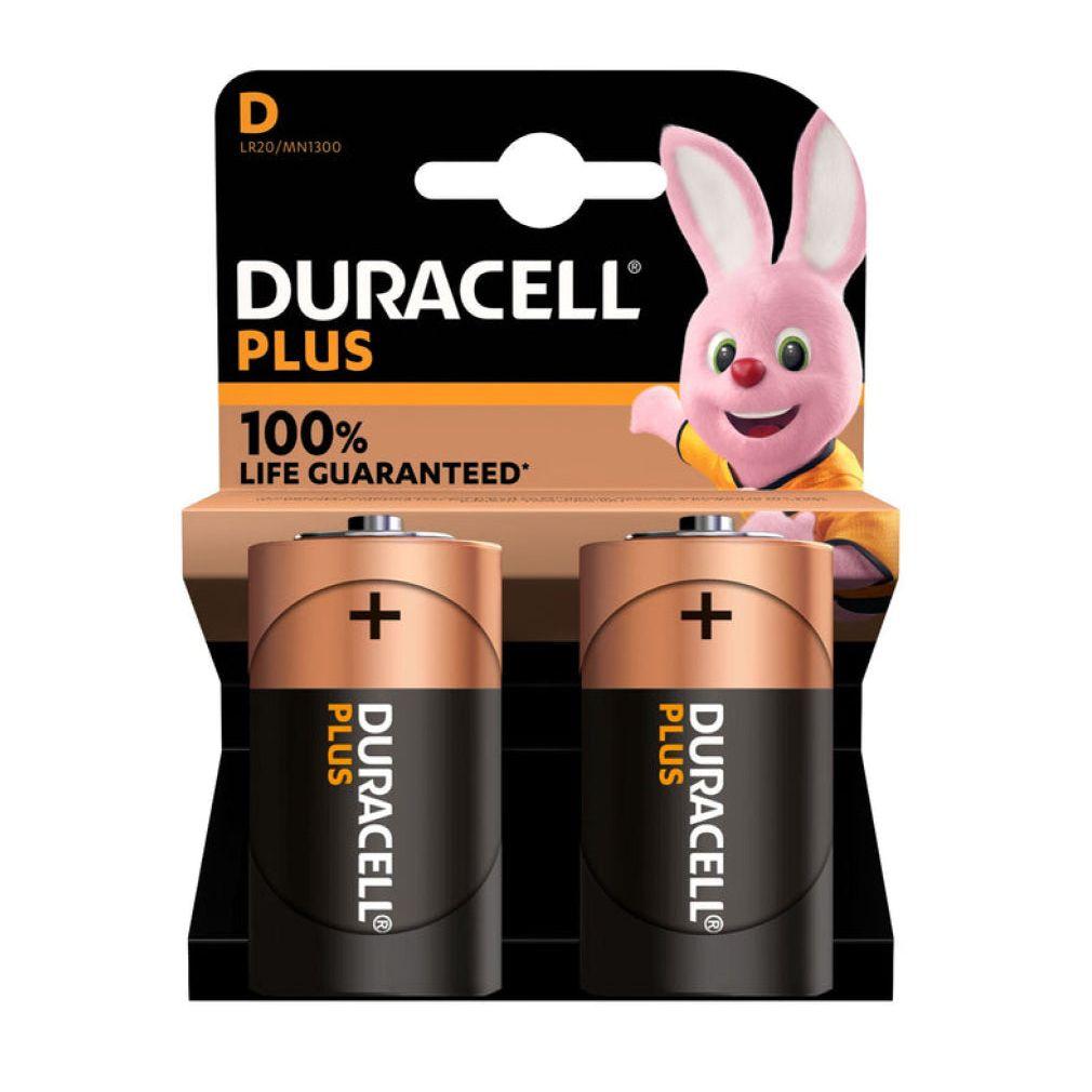 Duracell Mainline Plus D 2Pack