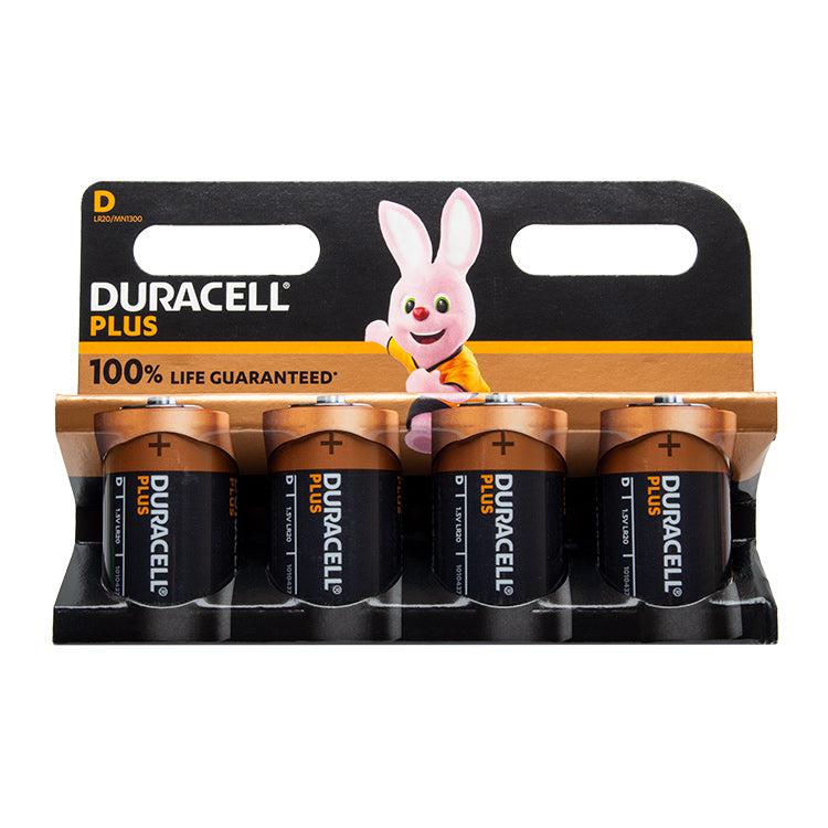 Duracell Mainline Plus D 4Pack