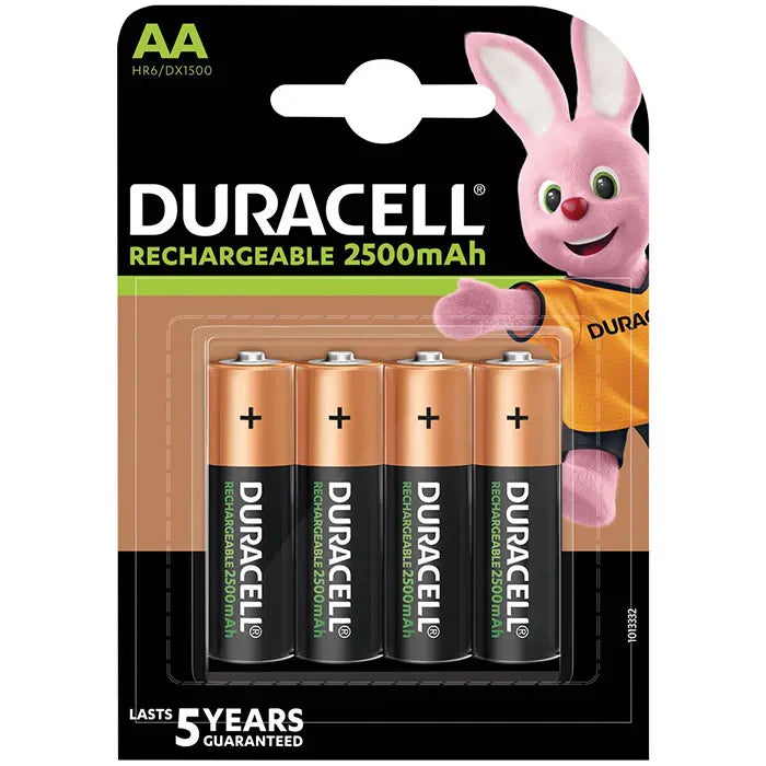 Duracell Rechargeable 2500mAh AA 4Pack