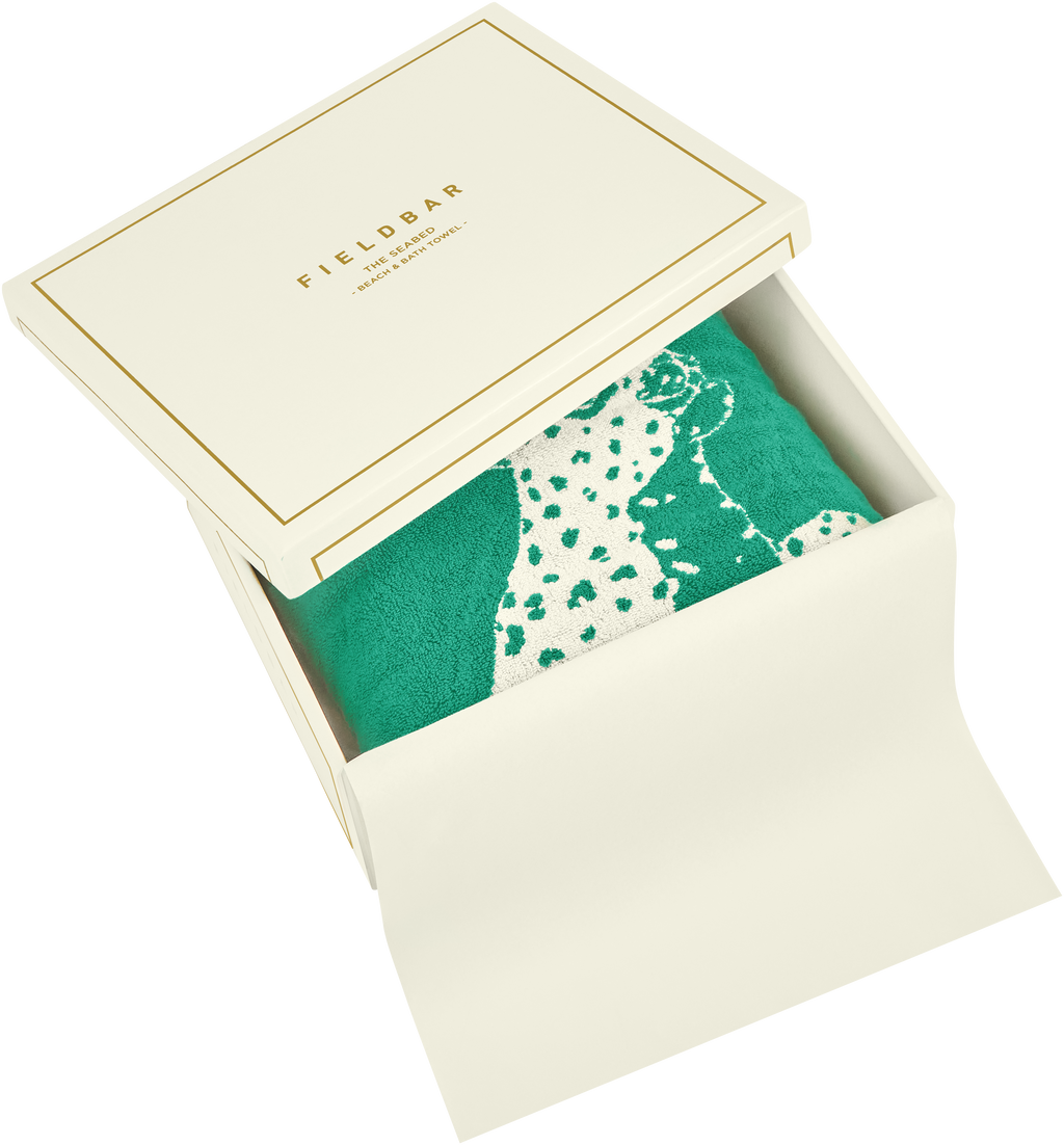 The Seabed Beach & Bath Towel / Parisian Green