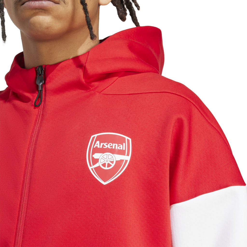 Adidas Arsenal Z.N.E. Anthem Jacket Better Scarlet / White