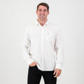 Springboks Tailored LS Oxford Shirt-White