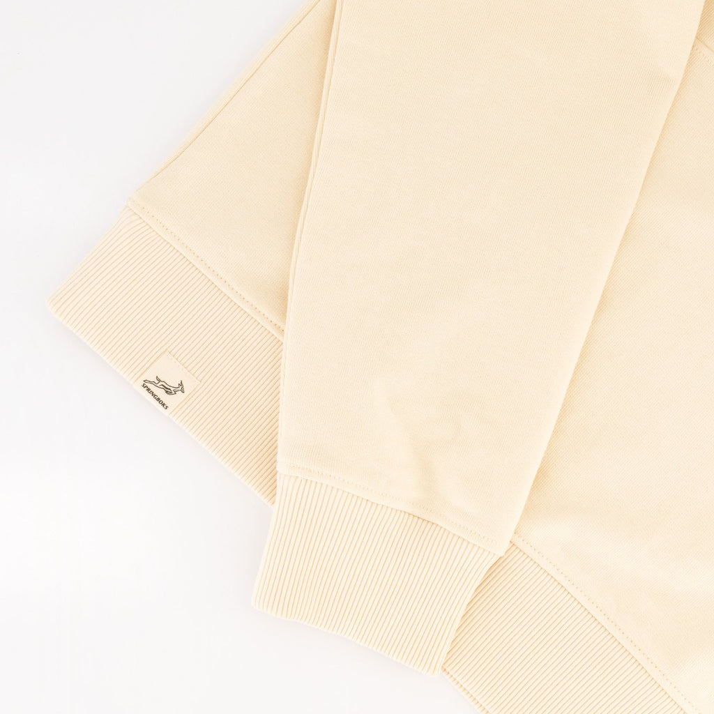 Springboks Word Quarter Zip Sweat-Ivory