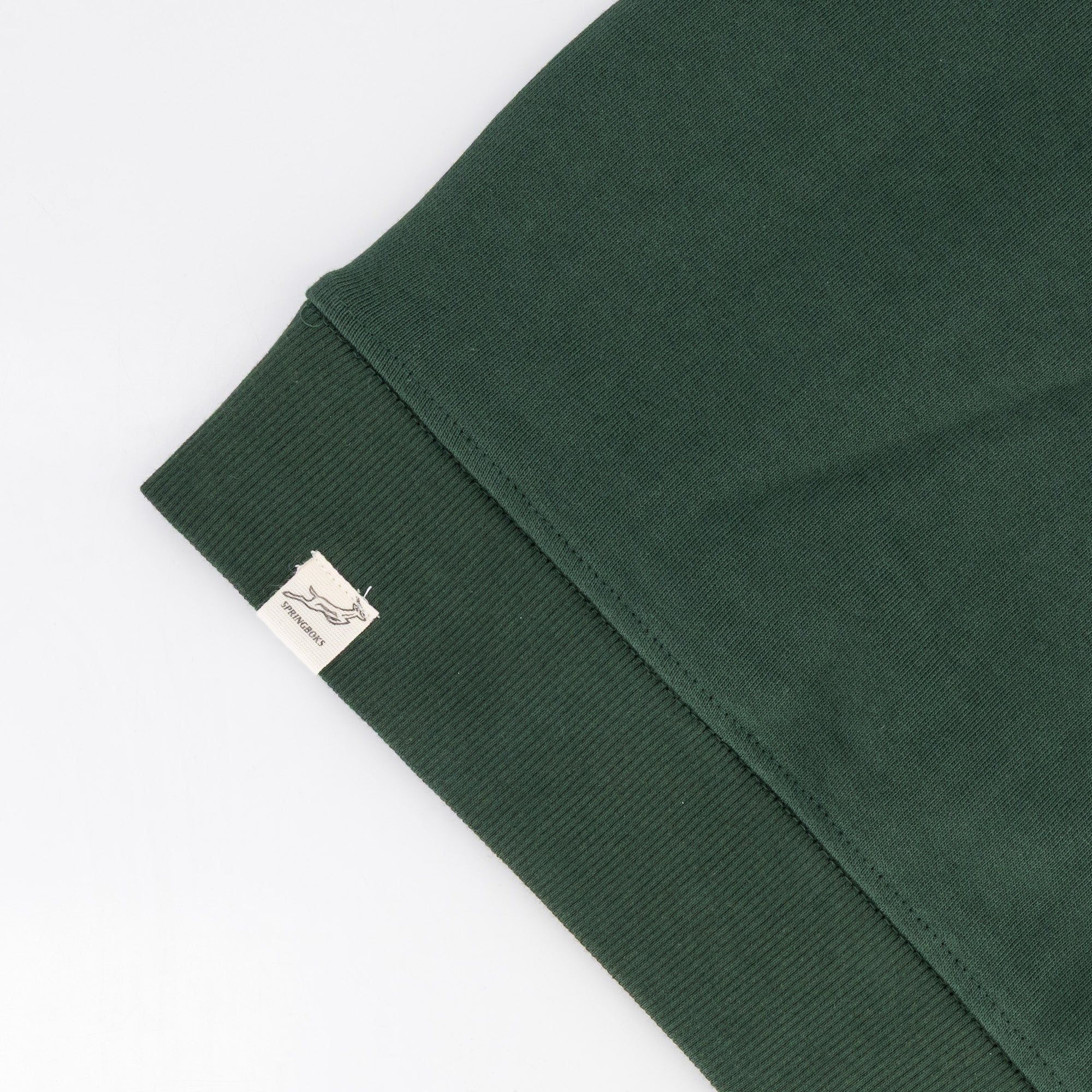 Springboks Twill Hoop Quarter Zip Sweat - OS Green