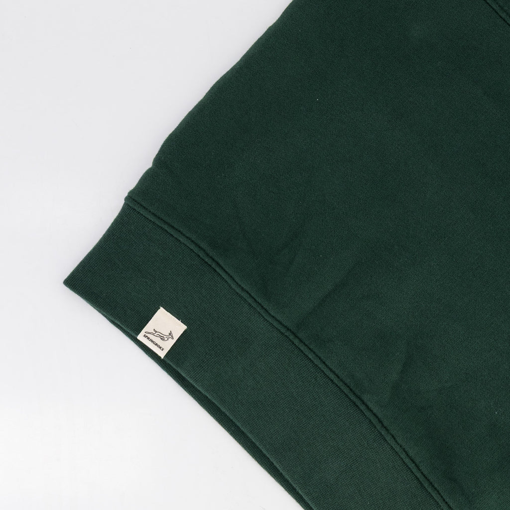 Springboks Twill SLV Quarter Zip Sweat-OS Green