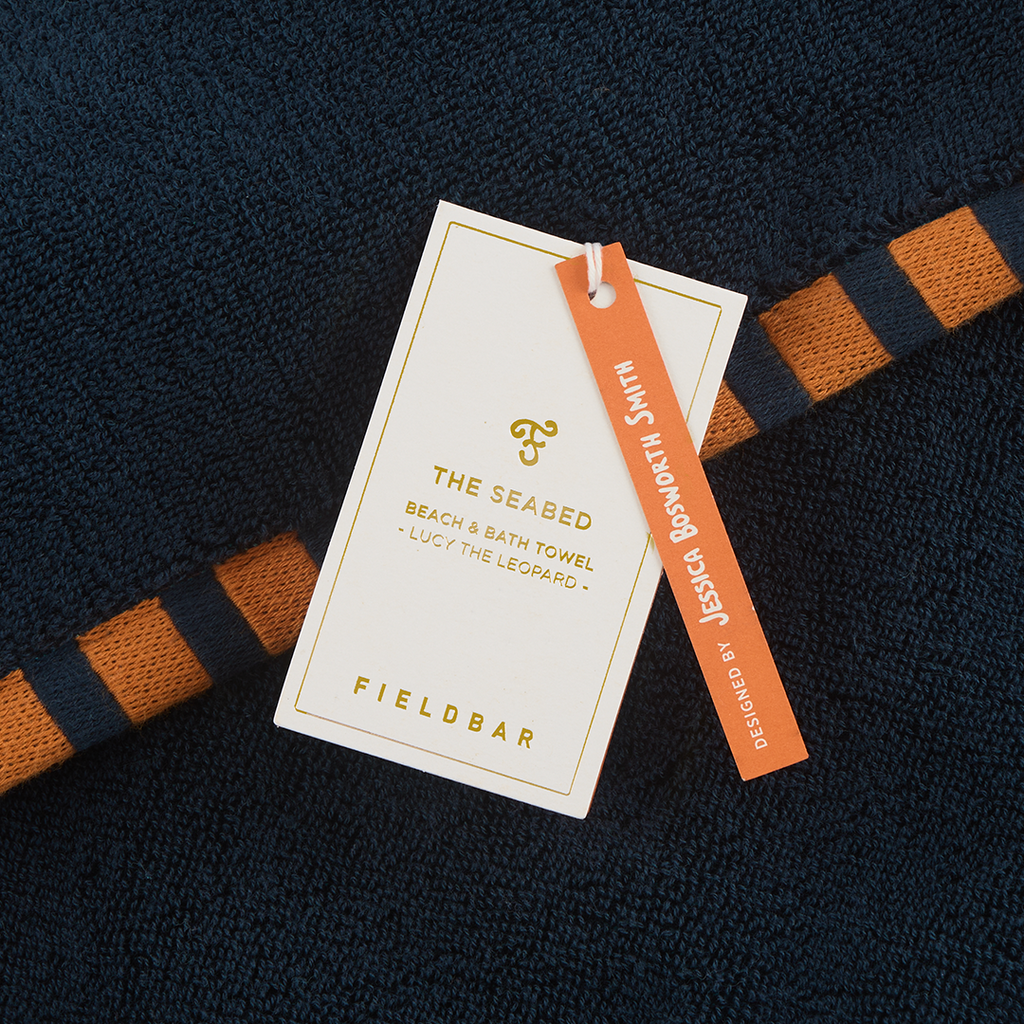 The Seabed Beach & Bath Towel / Sea Boat Blue