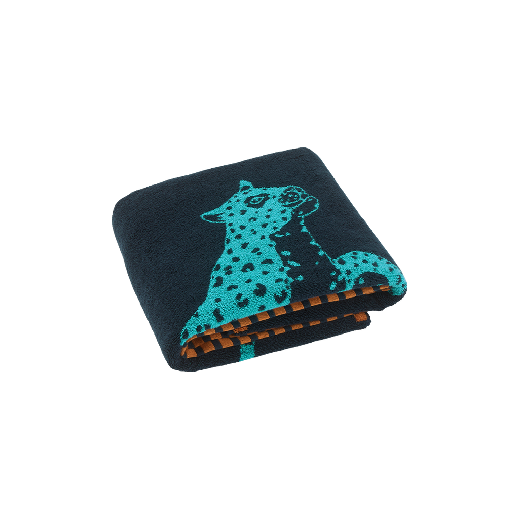 The Seabed Beach & Bath Towel / Sea Boat Blue