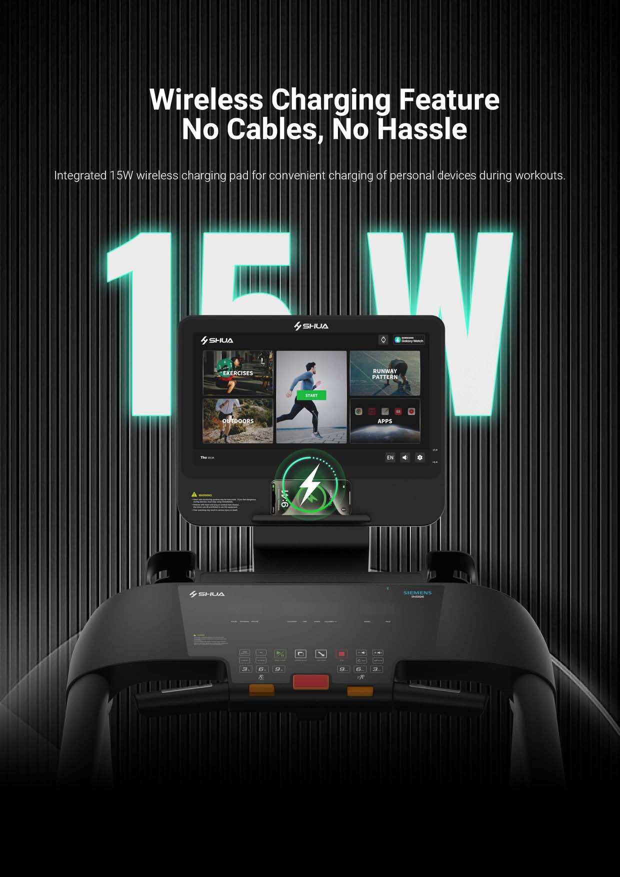 Shua S2+ Pro Commercial Treadmill - 31.5” Touch Screen (7 Year Warranty)