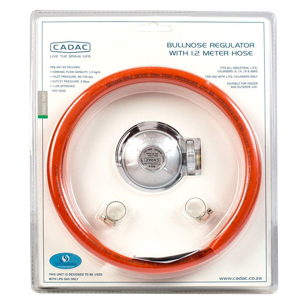 Cadac Bullnose Regulator With 1.2m Hose - SA5-S
