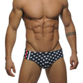 ADDICTED Star printed Sport Stripe Brief - Navy