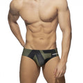Addicted Extra Large Logo Brief - Khaki