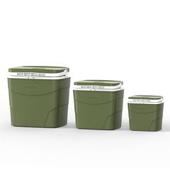 Cosmoplast CP1011 ChillBox 3-in-1 Value Pack Iceboxes - Hunter Green