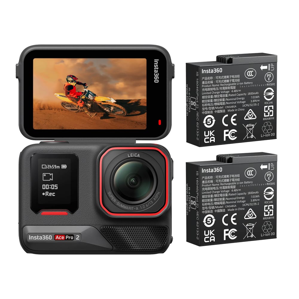 Insta360 Ace Pro 2 Action Camera + Dual Battery Bundle