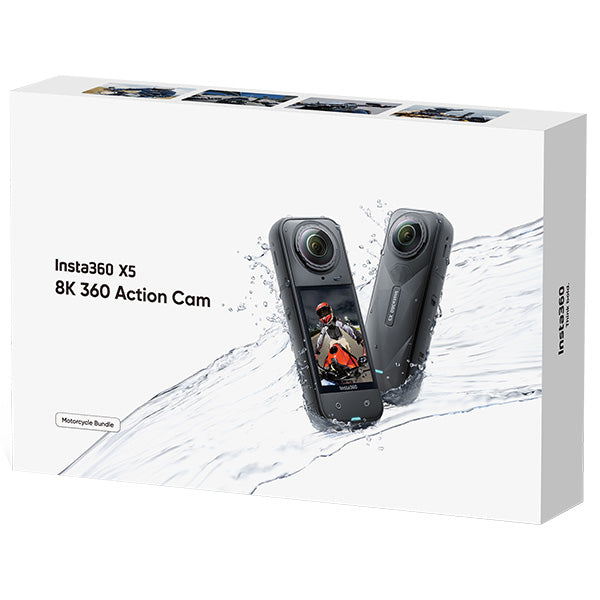 Insta360 X5 360 Action Camera Motorcycle Bundle