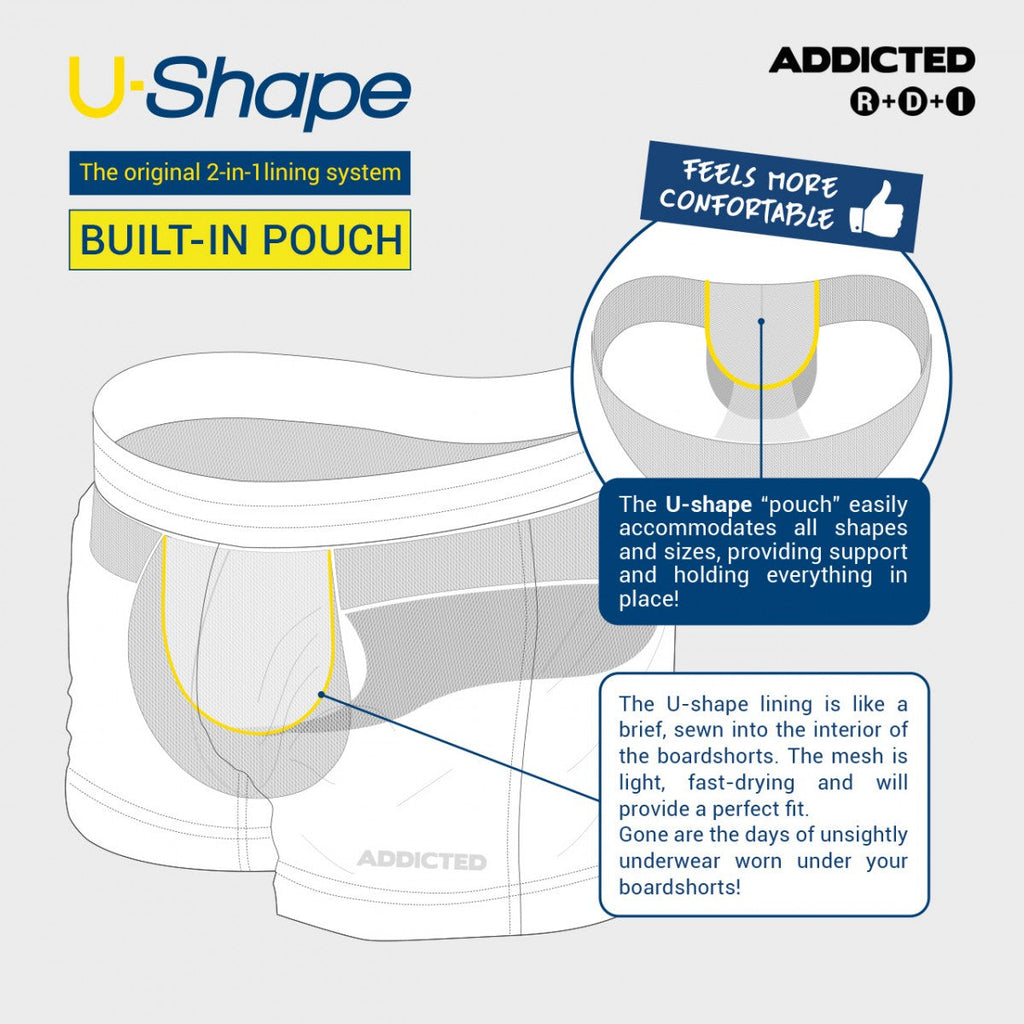 Addicted "Play" Rainbow Swim Shorts